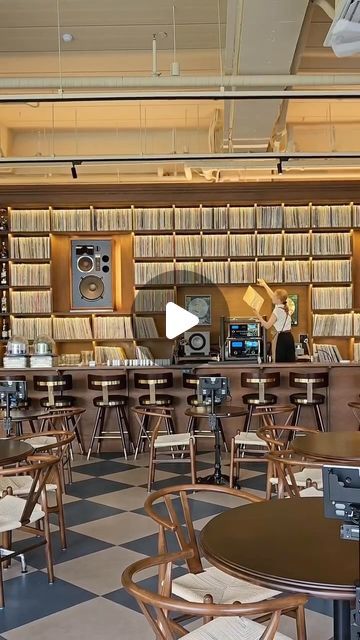 The Vinyl Factory on Instagram: "Exploring beautiful spaces👀🎧 Filmed by @reneve__ at LP cafe @hertz_tuneyourtime   #thevinylfactory #vinylfactory #vinyl #vinylcommunity  #music #sound #cafe #weekend #seoul" Record Bar, Vinyl Cafe, Music Sound, Beautiful Spaces, Bar Ideas, Record Store, Beautiful Space, Seoul, Mood Board