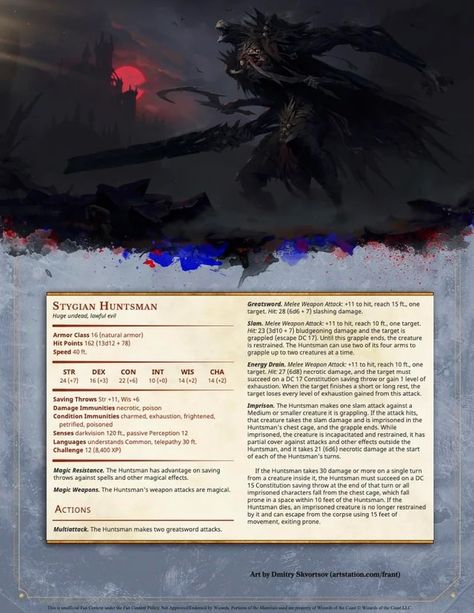 Dnd Bosses, Undead Creature, Homebrew Monsters, Dungeons And Dragons Books, Dnd Creatures, Dungeons And Dragons Rules, Creature Ideas, Dragons 5e, Dnd Inspiration