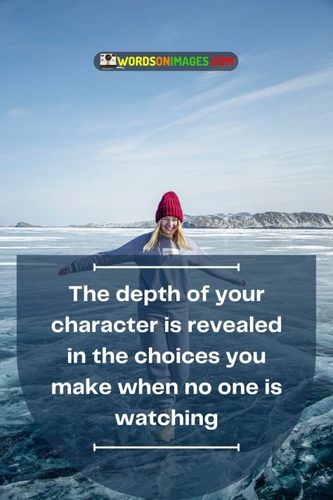 The depth of your character is: Deep Quotes Character Quotes Morals, Moral Values Quotes, Quotes On Values, Conscience Quotes, Values And Morals, Morals Quotes, True Character, Value Quotes, Moral Values