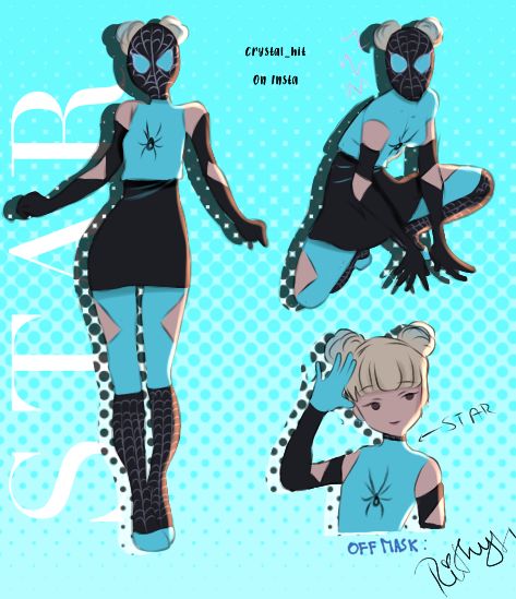 Spider Verse Oc Female, Spiderwoman Oc Base, Spider Suit Design, Spider Man Oc Male, Spider Zero, Spider Sonas, Star Spider, Spider Suits, Spiderman Oc Art