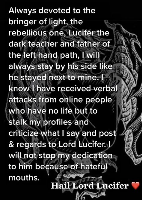 Lucifer Prayer, Lucifer Offering, Lucifer Deity, Hail Lucifer, Spiritual Satanism, Theistic Satanism, Satanic Bible, Laveyan Satanism, Demonic Quotes