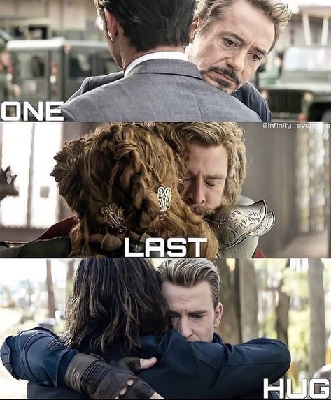 One last hug 💔😢 Bucky Winter Soldier, Last Hug, Sarah Duck, Howard Stark, Tony Stark Steve Rogers, Marvel Movies In Order, Bucky And Steve, Spiderman Movie, Iron Man Tony Stark