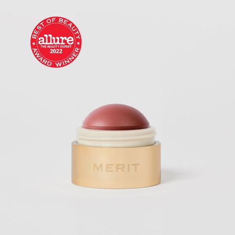 MERIT Balm Blush - Flush Balm Cream Blush - MERIT Beauty Merit Blush, Raspberry Beret, Minimalist Makeup, Day Glow, Medium Skin Tone, Pigment Powder, Skin Essentials, Cream Blush, Lipstick Shades