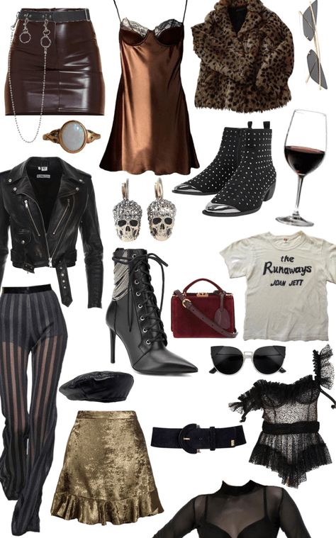 Witchy Club Outfits, Adult Alternative Fashion, Vamp Style Outfits, Edgy Feminine Outfits, Boho Grunge Outfits, Colors Outfit, Pastel Outfit, I'm With The Band, Outfit Shoplook