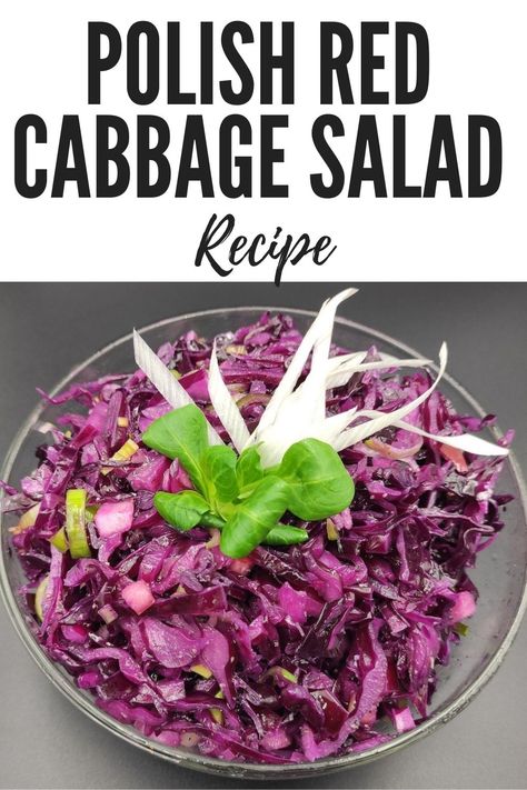 Looking for Polish red cabbage salad recipe? Check out this best ever red cabbage salad recipe that you can serve with fish, meat, and more. Red Cabbage Soup, Chinese Cabbage Salad, Cabbage Salad Recipe, Veal Stew, Dinner Meat, Red Cabbage Recipes, Red Cabbage Salad, Cabbage Salad Recipes, Vegetarian Salad Recipes