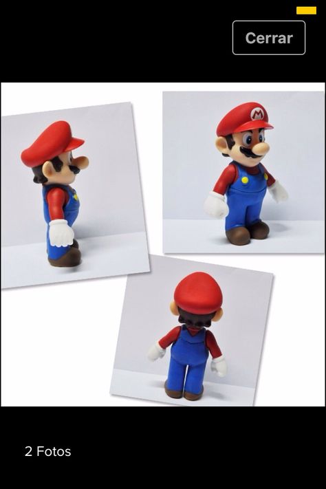 Figura de Mario Bross Fondant Mario, Super Mario Bros, Mario Bros, Super Mario, Fondant, Mario, Mario Characters, Dolls, Fictional Characters