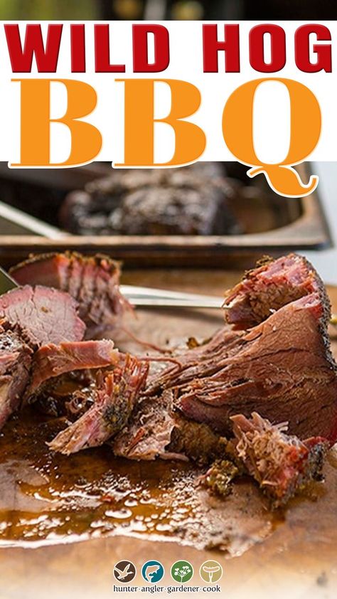 Hog Meat Recipes, Smoked Wild Boar Recipes, Wild Pig Recipes, Boar Recipes, Roasted Hog, Wild Boar Recipes, Backstrap Recipes, Pig Meat, Pork Barbecue