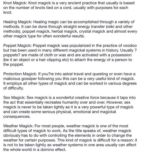 Types of magic Types Of Magic Users, Types Of Magick Witchcraft, Types Of Powers, Magic Types, Witch History, Witch Herbs, Types Of Magic, Magic System, Witch Spirituality