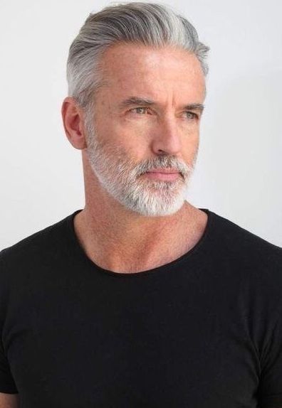 Men Hairstyle Round Face, Mens Grey Hairstyles, Grey Hair Color Men, Short Grey Hairstyles, Older Men Haircuts, Beard And Mustache Styles, Grey Hairstyles, Older Mens Hairstyles, Grey Hair Men