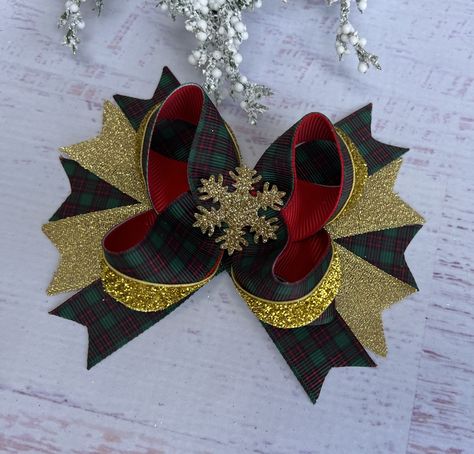 Diy christmas hair bows