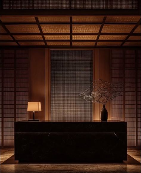 Concierge Desk, Lift Lobby, Showroom Ideas, Store Interior Design, Inspiration For Design, Joinery Details, Dark Design, Spa Center, Reception Desks