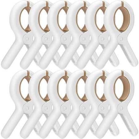 These clothespins are designed with unique soft silicone pads, allowing you to clamp items without leaving dents or causing rust. Strong and durable, they can be reused many times in daily life without losing their flexibility. Suitable for home, office, kitchen, dormitory, camping trips, outdoor picnics. These clothespins are made of high-quality springs with strong resistance to tightly clamp heavy clothes or blankets. Specifications: Package includes: 12x Beach Towel Clips Material: PP+silico Towel Clips, Pool Chairs, Spring Quilts, Kitchen Laundry, Outdoor Picnics, Clothespins, Beach Pool, Camping Trips, Clothes Pins