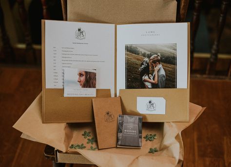 Photography Welcome Packet, Photography Client Gifts, Wedding Expo Booth, Photographer Client Gifts, Photography Booth, Photographer Packaging, Wedding Welcome Gifts, Wedding Photography Pricing, Welcome Packet