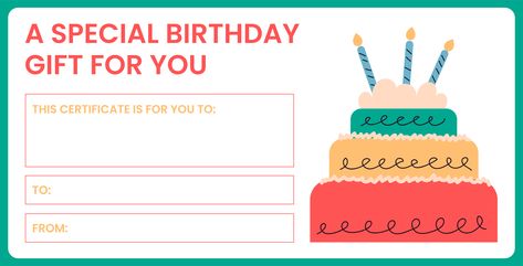 Birthday Certificate Gift Voucher Template Free Birthday Gift Voucher Template, Blank Gift Certificate Free Printable, Printable Voucher Template Free, Birthday Gift Certificate Printable Free, Free Printable Birthday Certificates, Happy Birthday Gift Certificate Template Printable Free, Birthday Coupon Template Free Printable, Birthday Voucher Ideas, Gift Voucher Template Printable Free