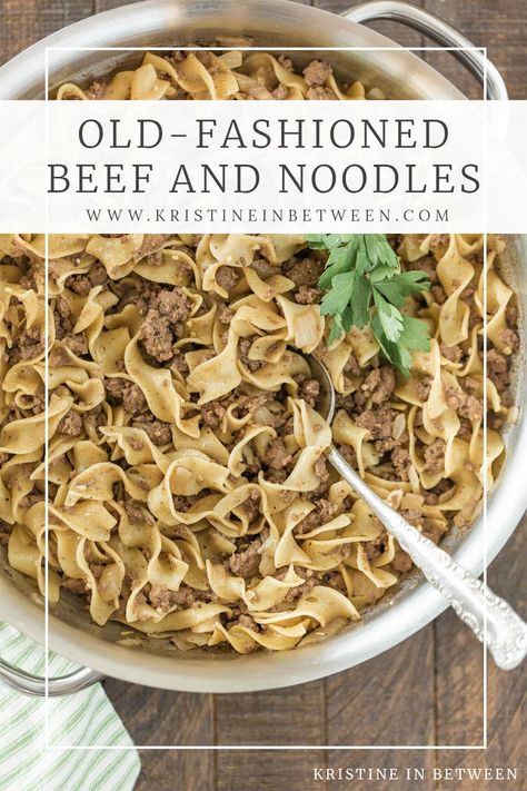 Rediscover the charm of a homestyle favorite with this Old-Fashioned Ground Beef with Noodles recipe. This comforting dish combines seasoned ground beef and tender egg noodles in a delightful harmony of flavors, offering a timeless taste of nostalgia in every bite. Ground Beef With Noodles, Beef And Egg Noodle Recipes, Egg Noodle Dishes, Egg Noodle Recipes, Seasoned Ground Beef, Savory Recipe, Noodle Recipes Easy, Beef Gravy, Broccoli Pasta