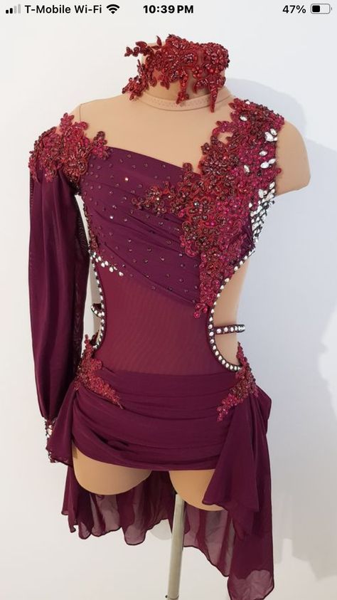 Musical Theatre Costumes Dance, Tango Costume, Jazz Dance Costume, Dark Jazz Dance Costumes, Purple Dance Costumes, Salsa Dance Costume, Jazz Dance Costumes Sassy Red, Mauve Dance Costumes, Contemporary Dance Costumes Purple Dress