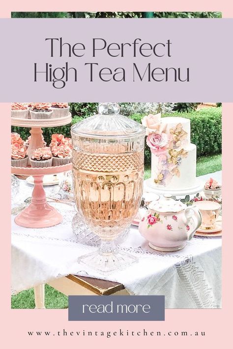 Our high tea menu is the best in Sydney. With a scrumptious selection of luxury slices, magnificent mini muffins, traditional finger sandwiches, loaded cookies and gorgeous high tea cakes there is something for everyone. Let us help you impress your guests with our beautiful high tea menu. Check out the menu now! High Tea Cakes, Tea Bridal Shower Ideas, High Tea Bridal Shower Ideas, High Tea Decorations, High Tea Catering, High Tea Event, High Tea Sandwiches, High Tea Menu, Tea Bridal Shower