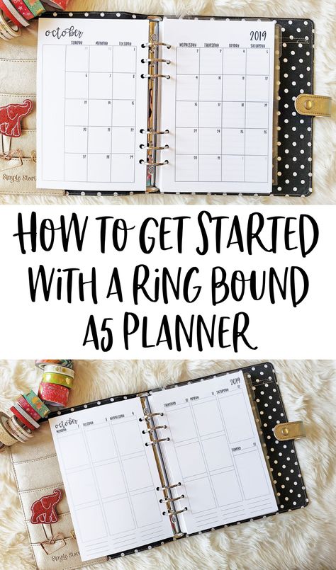 A5 Vs A6 Planner Size, Agenda 52 Planner Ideas, 6 Ring Planner, A5 Ring Planner, A5 Planner Ideas, A5 Planner Set Up, A5 Planner Printables Free, Note Organization, Bullet Notes