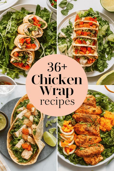 36+ Easy Chicken Wrap Recipes You’ll Love to Make for Lunch or Dinner!

Wrap up your meals with these easy chicken wrap recipes perfect for lunch or dinner. Packed with flavor and simple ingredients like tortillas veggies spices and sauces these wraps are a hit for the whole family. Enjoy tasty chicken wraps that make mealtime fun and delicious every day! https://foodeau.com/chicken-wrap-recipes Cold Wrap Ideas, Chicken Breast Wraps, Lunch Recipes Chicken, Healthy Wrap Recipes, Bbq Chicken Sides, Chicken Wrap Recipes Easy, Easy Chicken Wrap, Chicken Fajita Wraps, Wraps For Lunch