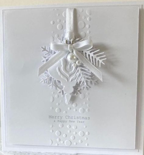 Shayne Eddie, Pinterest Christmas Cards, Cas Christmas Cards, Xmas Cards Handmade, Handcrafted Christmas Cards, Christmas Card Ornaments, Simple Christmas Cards, Ornament Card, Wedding Cards Handmade