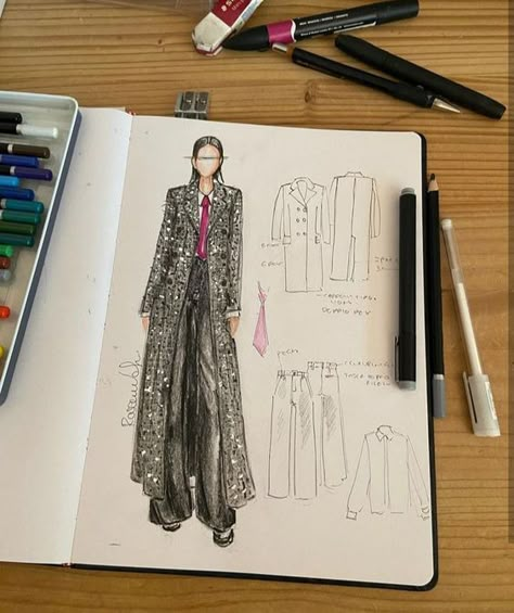 Quick Fashion Sketch, Fashion Notebook, Fashion Illustration Portfolio, Fashion Sketchbook Inspiration, Fashion Portfolio Layout, Fashion Model Sketch, Fashion Dream Job, Fashion Design Books, Fashion Drawing Tutorial