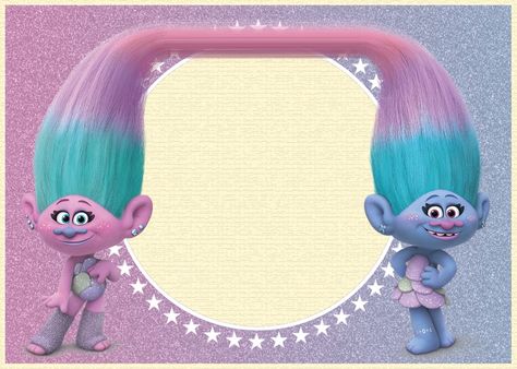 Trolls Invitation, Happy Birthday Friend Funny, Cartoon Spaceship, Face Painting For Boys, Trolls Party, Birthday Party Snacks, Trolls Birthday Party, Troll Party, Mermaid Invitations