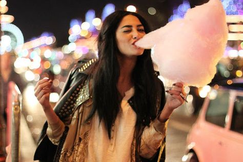 Jacket! Eating Cotton Candy, Women Issues, Candy Floss, Film Inspiration, Cute Photography, Pink Cotton Candy, Best Candy, Women Photography Poses, Perfect Moment