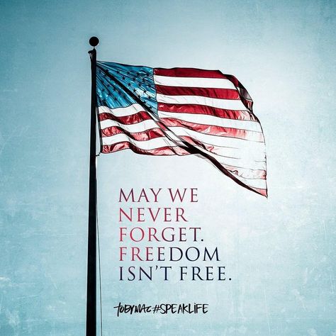 Instagram post by TobyMac #SpeakLife • May 30, 2022 at 6:49pm UTC Memorial Day Pictures, Tobymac Speak Life, Church Sign Sayings, America Quotes, Veterans Day Quotes, Memorial Day Quotes, 4th Of July Images, Patriotic Quotes, Pray For America