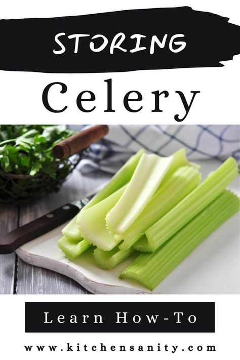 How To Store Celery In The Fridge Store Celery, How To Store Celery, How To Store Cucumbers, Freezing Vegetables, Fruit And Vegetable Storage, Nutrition Articles, Frozen Veggies, How To Store, Healthy Nutrition