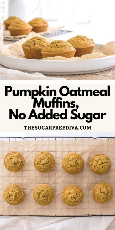 Pumpkin Applesauce Muffins Healthy, Healthy Pumpkin Muffins With Applesauce, Pumpkin Muffins Low Sugar, Pumpkin Oat Muffins Healthy, Baby Pumpkin Muffins No Sugar, Pumpkin No Sugar Recipes, Gluten Free Pumpkin Muffins Healthy, No Added Sugar Muffins, Pumpkin Muffins Blw