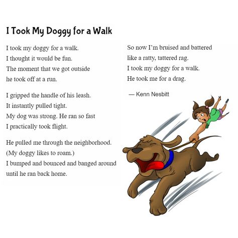 Animal Poetry, Funny Poems For Kids, Preschool Poems, Poem About Myself, Dog Poetry, English Poems For Kids, Poetry English, Teaching Hacks, Animal Poems