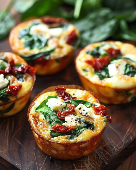 Mediterranean Delight Egg Muffin Cups Low Fat Keto Recipes, Mediterranean Egg Cups, Mediterranean Low Carb, Best Brunch Ideas, Egg White Bites, Makers Diet, Keto Eggs, Baked Egg Cups, Egg Muffin Cups