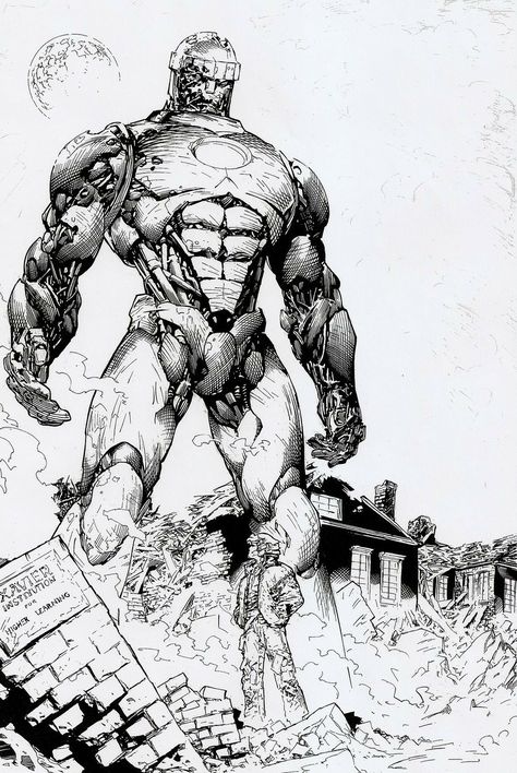 Centinela Jonny Rotten, Marc Silvestri, David Finch, Black And White Comics, Comic Book Artwork, Uncanny X-men, Marvel Comics Art, Comic Book Artists, Superhero Art