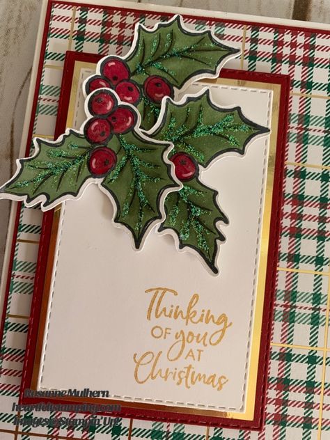 CASEing Coast to Coast November - Heartfelt Stamping Christmas Cards Handmade Kids, November Christmas, Stamped Christmas Cards, Hanging Craft, Christmas Challenge, Homemade Christmas Cards, Cool Christmas Trees, Stampin Up Christmas, Diy Christmas Cards