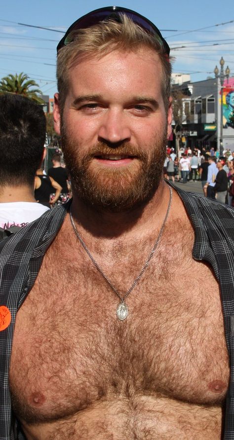 EVERYONE's FAVORITE BLOND HAIRY STUD !! ~ CASTRO STREET FA… | Flickr Hot Old Man, Blond Guys, Boys Beard Style, Men Chest Hair, Blonde Beard, Virtual Art Gallery, Burly Men, 50 Year Old Men, Handsome Bearded Men