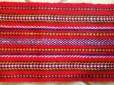 Detail of a Metis sash. Metis Sash, Flower Beadwork, Native History, Bark Crafts, Capote Coat, Birch Bark Crafts, Circle Ideas, Hudson Bay Blanket, Aboriginal Education