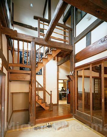 Homestead Inspiration, Japanese Farmhouse, Modern Japanese Homes, Japanese Home Design, Japanese Style House, Traditional Japanese House, Japanese Interiors, Japanese Home, Asian Architecture