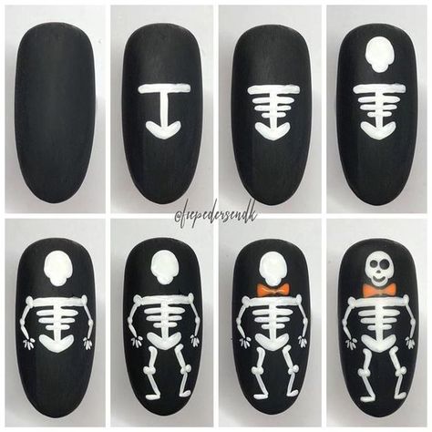 Halloween Nail Art Tutorial, Paznokcie Hello Kitty, Cotton Candy Nails, Halloween Nails Diy, Holloween Nails, Halloween Nails Easy, Nail Drawing, Sticky Fingers, Nail Art Designs Videos