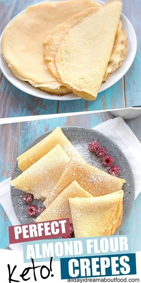 How To Use Almond Flour Recipes For, Almond Milk Keto Recipes, Low Carb Crepes Recipe, Low Cal Crepes, Alldayidreamaboutfood Keto, Almond Flour Keto Recipes, Keto Crepe, Keto Crepes Recipe, Gf Crepes