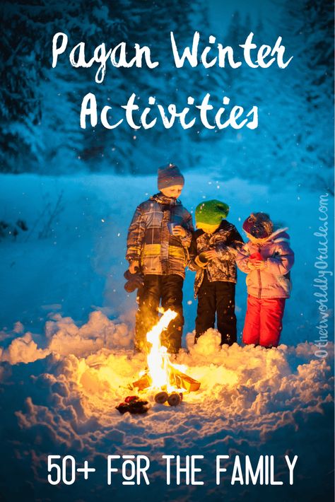 Sledding, snowball fights, Yule trees and goats, Krampus and more pagan Winter activities for the whole family! Yule Traditions For Kids, Pagan New Year Traditions, Yule Activities Pagan, Winter Solstice Kids Activities, Winter Solstice Traditions Pagan, Pagan Winter, Winter Solstice Rituals, Pagan Sabbats, Winter Solstice Party