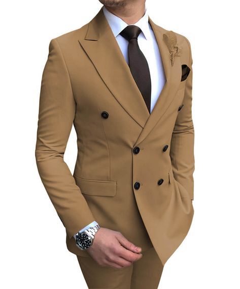 Tuxedos For Wedding, Wedding Blazer, Costume Beige, Wedding Blazers, Suit Man, Man Blazer, Groom Tuxedo, Mens Blazer Jacket, Lapel Blazer