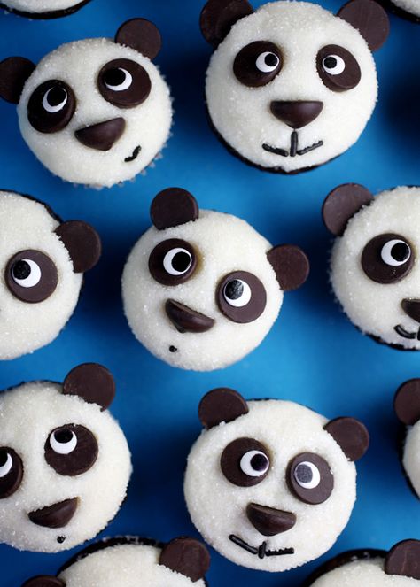 Cupcake Receptek, Cupcakes Bonitos, Beer Cupcakes, Panda Cupcakes, Bolo Panda, Tårta Design, Cookies Cupcake, Bear Cupcakes, Torte Cupcake