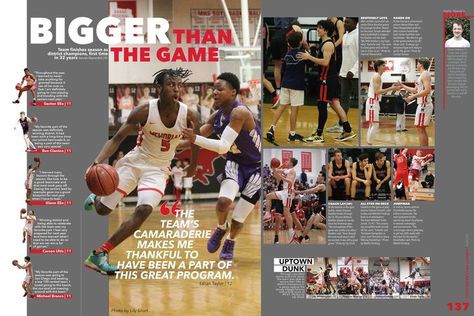 Yearbook Design Layout Creative, Yearbook Sports Spreads, Yearbook Mods, Yearbook Design Layout, Sports Magazine Covers, Yearbook Template, Yearbook Class, Yearbook Staff, Yearbook Spreads