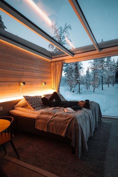 Northern Lights Ranch, Glass Cabin, Minimal Interior Design, Interior Modern, Minimalism Interior, Dream Rooms, B & B, Container House, 인테리어 디자인