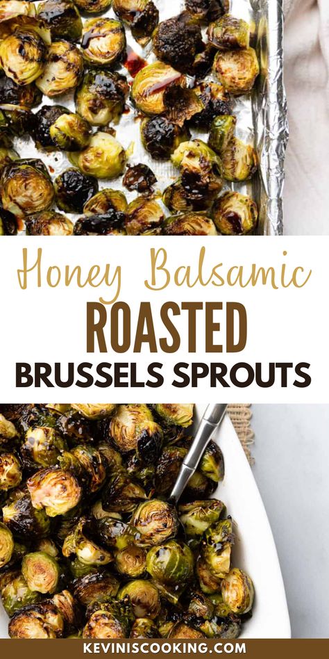 Balsamic Brussel Sprouts, Crispy Brussels Sprouts, Honey Balsamic, Roasted Brussels Sprouts, Roasted Brussel, Sprout Recipes, Brussels Sprouts Recipe, Rabbit Food, Roasted Brussel Sprouts