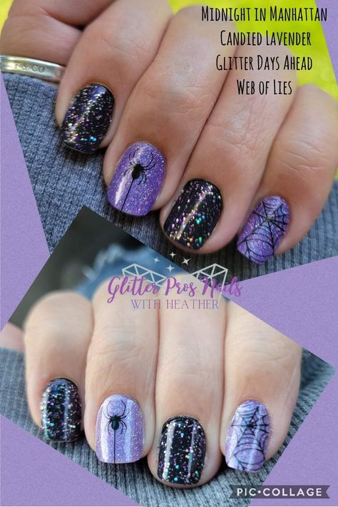 Halloween Mixed Mani Color Street, Colorstreet Halloween Mixed Mani, Halloween Nails Color Street, Colorstreet Halloween Combos, Halloween Color Street Combos, Color Street Halloween Combos, Color Street Halloween, Cosmo School, Halloween Nail Colors