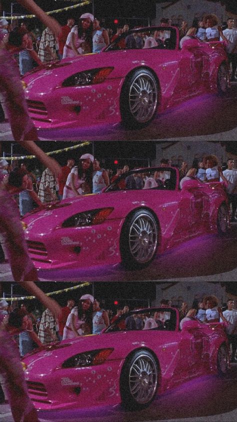 Suki S2000, Suki Fast And Furious Wallpaper, Suki Wallpaper, Suki Car, Pink Car Wallpaper, Pink 2000s Wallpaper, Suki Honda S2000, Suki Car Wallpaper, 2000 Pink Aesthetic Wallpaper