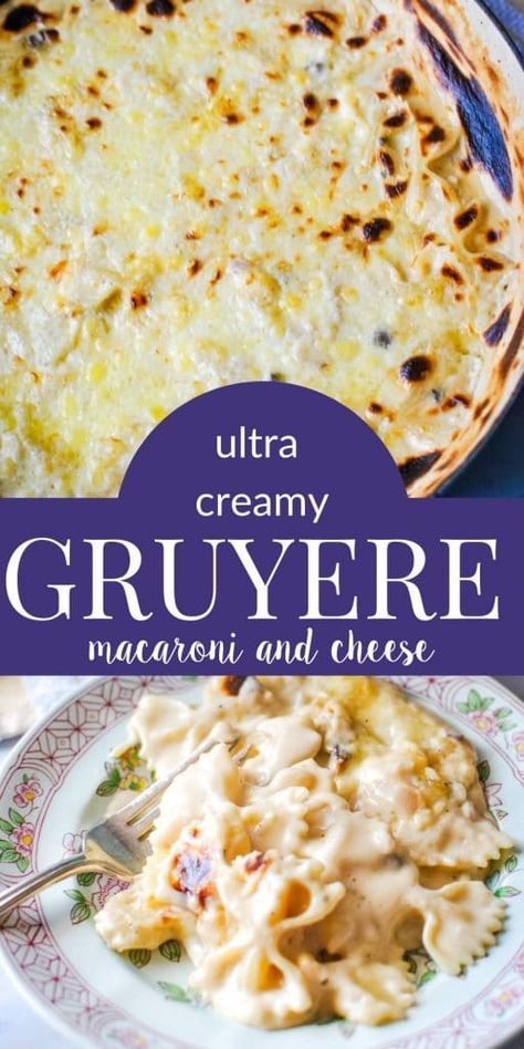 Gruyere Macaroni and Cheese | Super Creamy Macaroni Chicken Macaroni Recipe, Gruyere Mac And Cheese, Creamy Cheese Sauce, Cheese Pasta Recipes, Macaroni Cheese Recipes, Creamy Macaroni And Cheese, Macaroni And Cheese Recipe, Macaroni Recipes, Mac Cheese Recipes