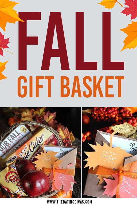 Romantic fall gift basket for your sweetheart #fall Pumpkin Spice Gift Basket Ideas, Cheap Fall Gift Basket Ideas, Fall Fundraiser Basket Ideas, Fall Gift Baskets Ideas, Autumn Gift Basket Ideas, Fall Gift Basket Ideas For Women, Fall Basket Ideas Gift, Thanksgiving Basket Ideas Gift, Fall Themed Gift Baskets