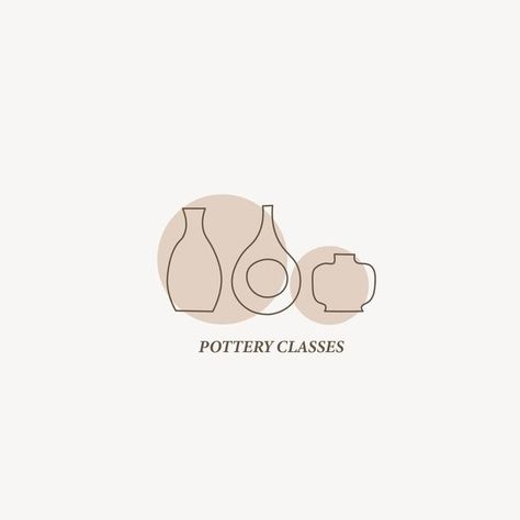 Terrazzo Logo Design, Ceramic Line Art, Pottery Logo Design Ideas, Ceramic Logo Design, Decoration Logo Design, Pottery Logo Design, Logo Pottery, Ceramic Logo, Pottery Logo